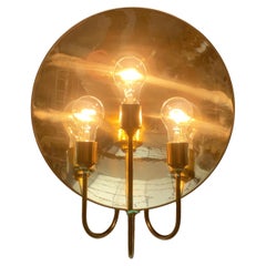 Vintage German Hollywood Regency Style Brass W185 Sconce, Florian Schulz, 1970s