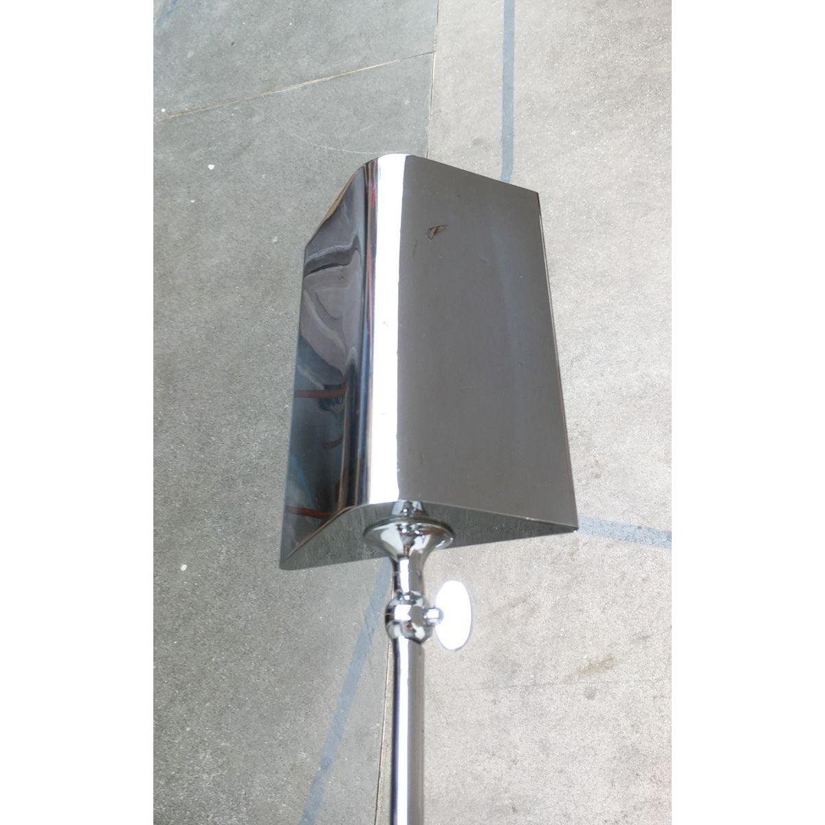 Lámpara de pie vintage alemana cromada estilo Hollywood Regency de Florian Schulz, años 70 en venta 4