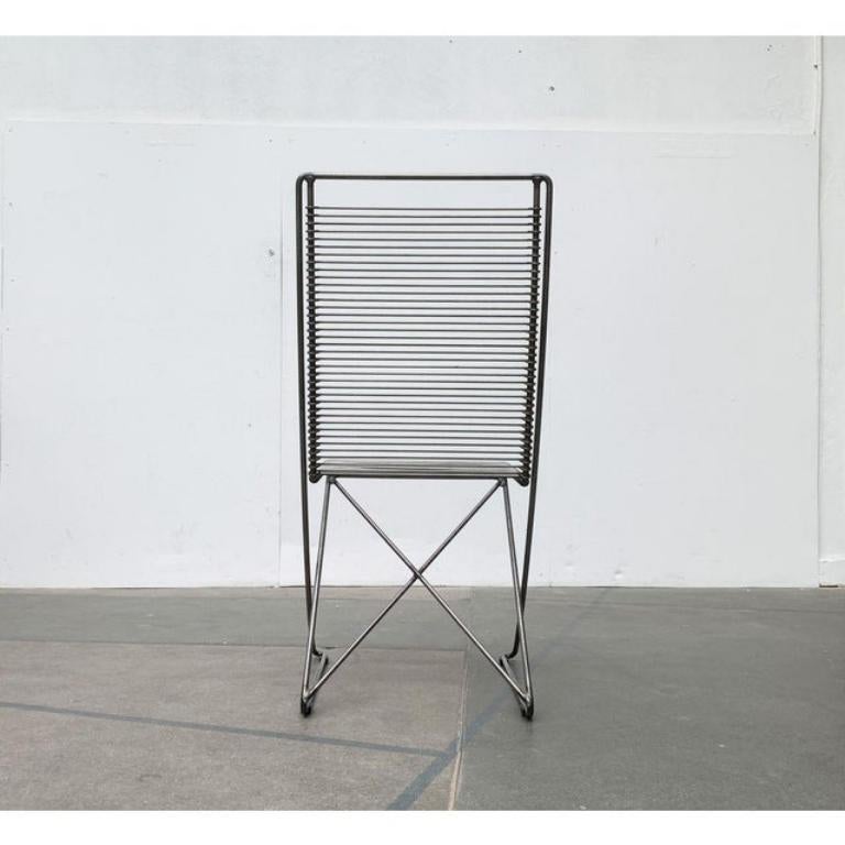 Vintage German Kreuzschwinger Lounge Chair by Till Behrens, 1980s In Good Condition For Sale In Hamburg, DE