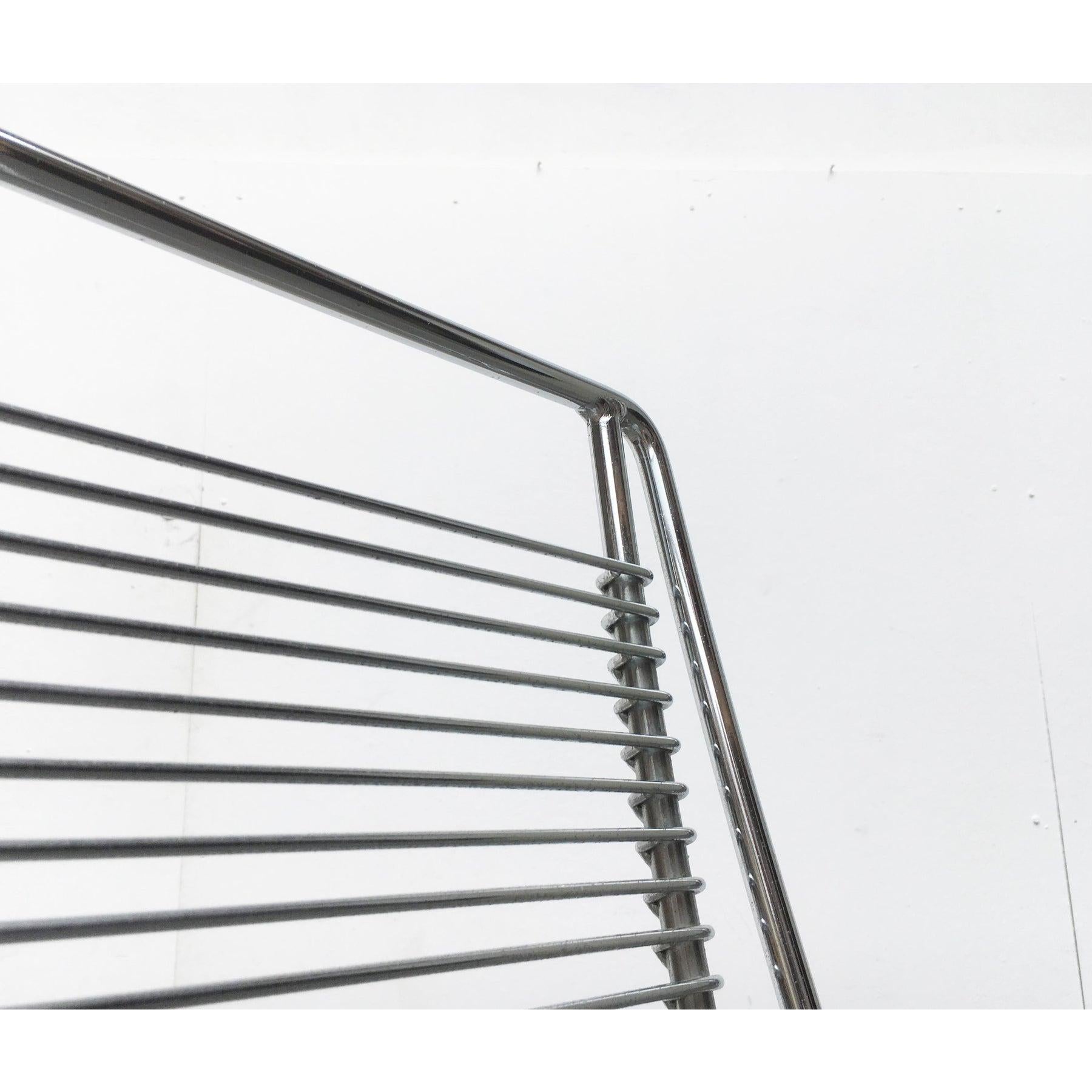 Vintage German Kreuzschwinger Lounge Chair by Till Behrens for Stahlmöbel, 1980s For Sale 6