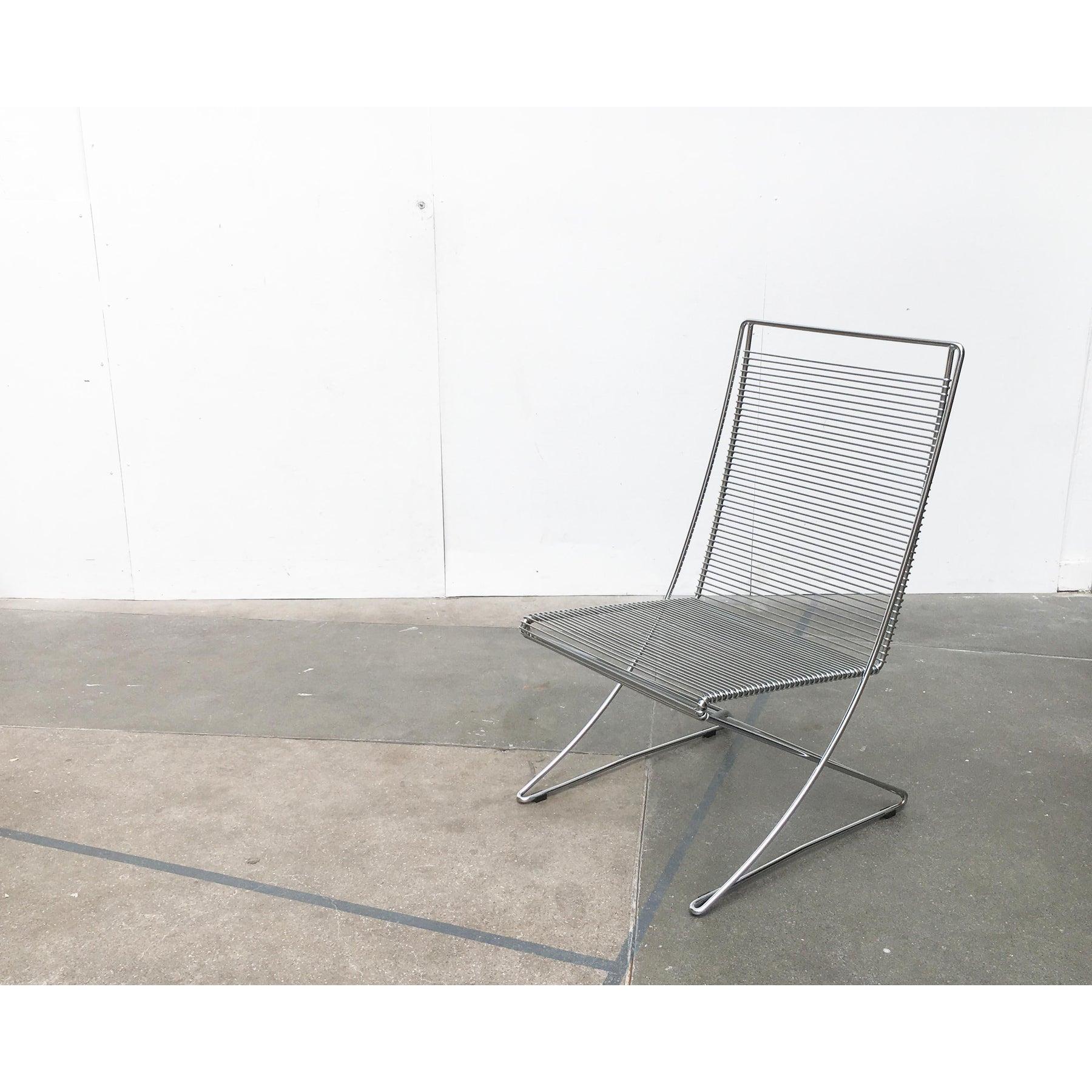 20th Century Vintage German Kreuzschwinger Lounge Chair by Till Behrens for Stahlmöbel, 1980s For Sale