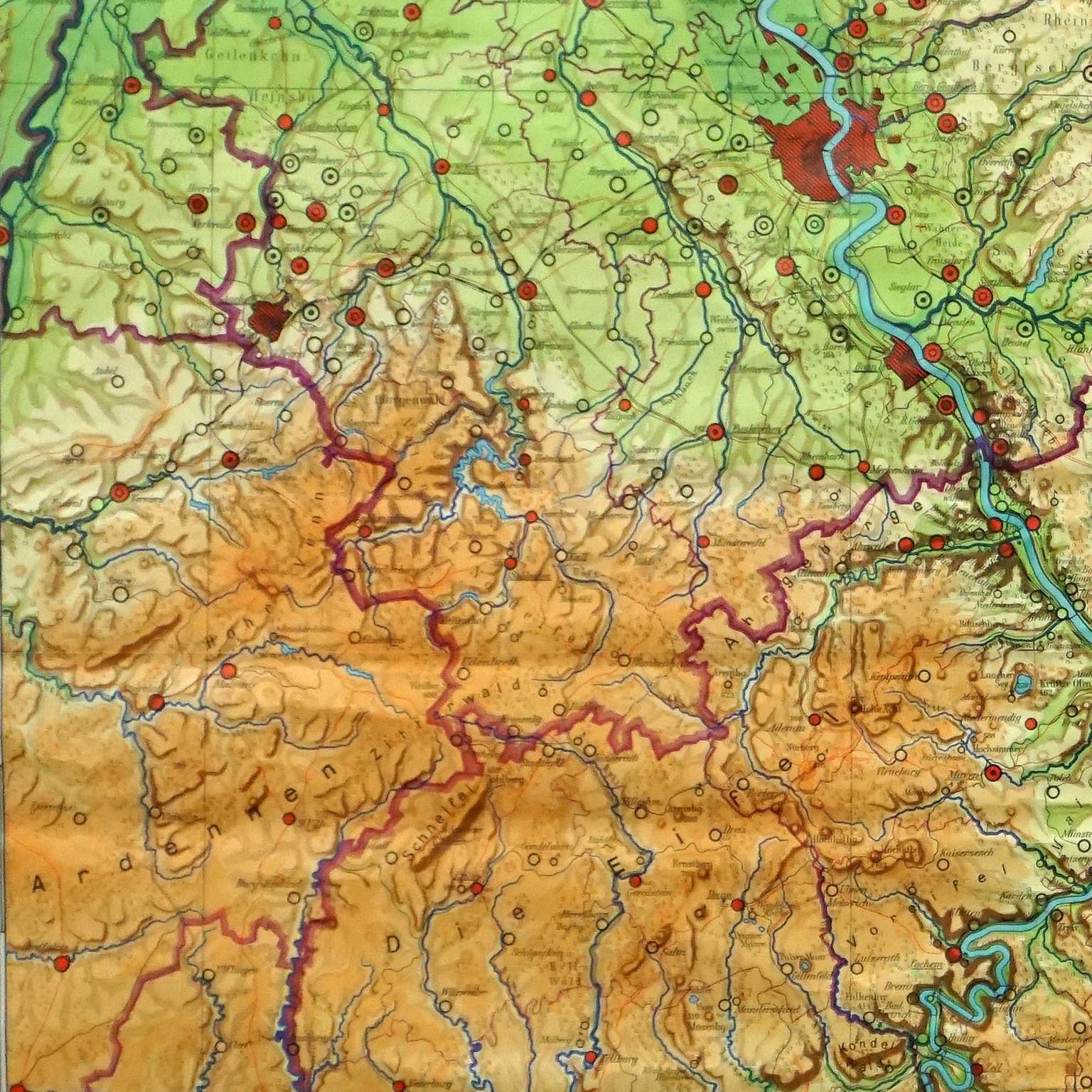 rhineland germany map