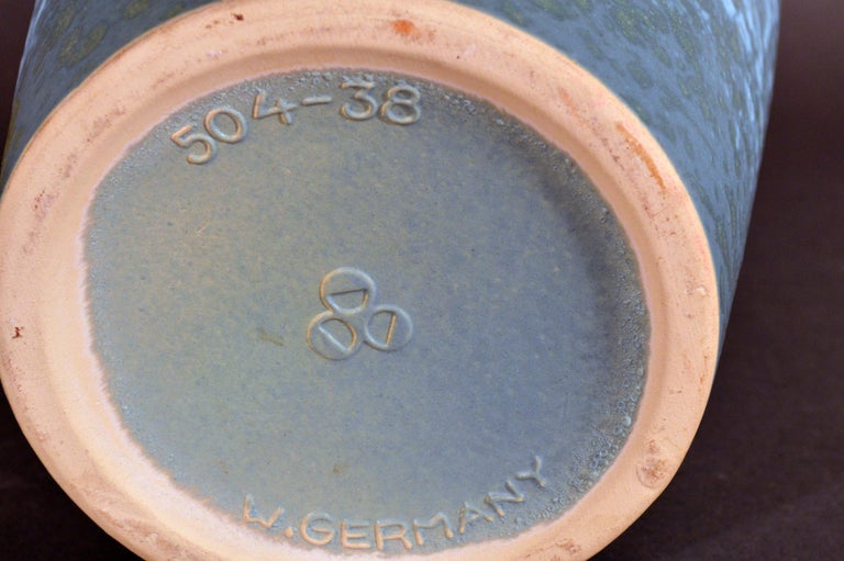 German MidCentury Modern Art Pottery Vase, Scheurich Keramik, West