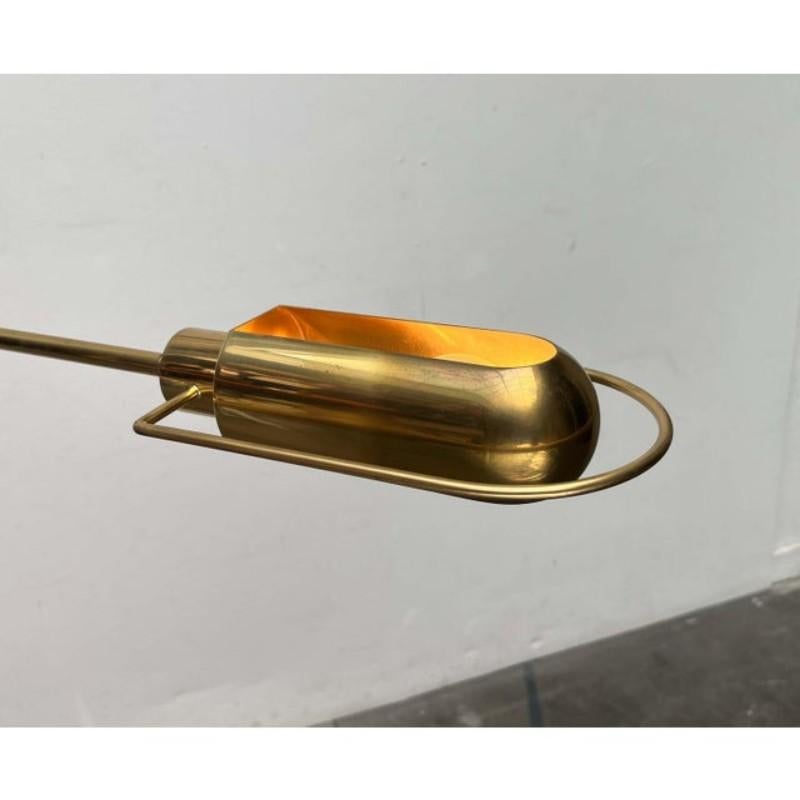 Métal Lampadaire vintage en laiton allemand Model No par Florian Schulz, années 1970 en vente