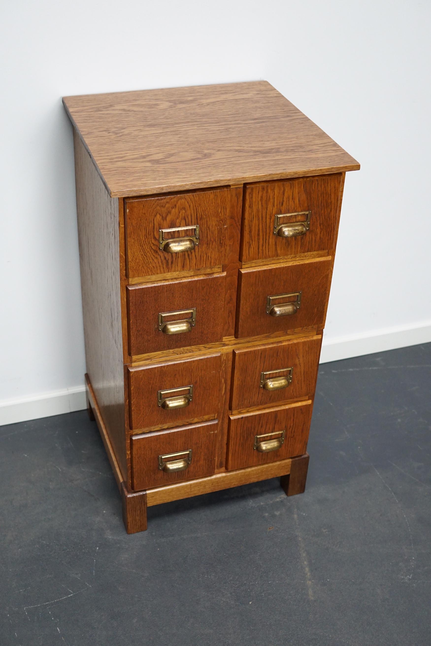 Vintage German Oak Apothecary Cabinet, 1940s For Sale 5