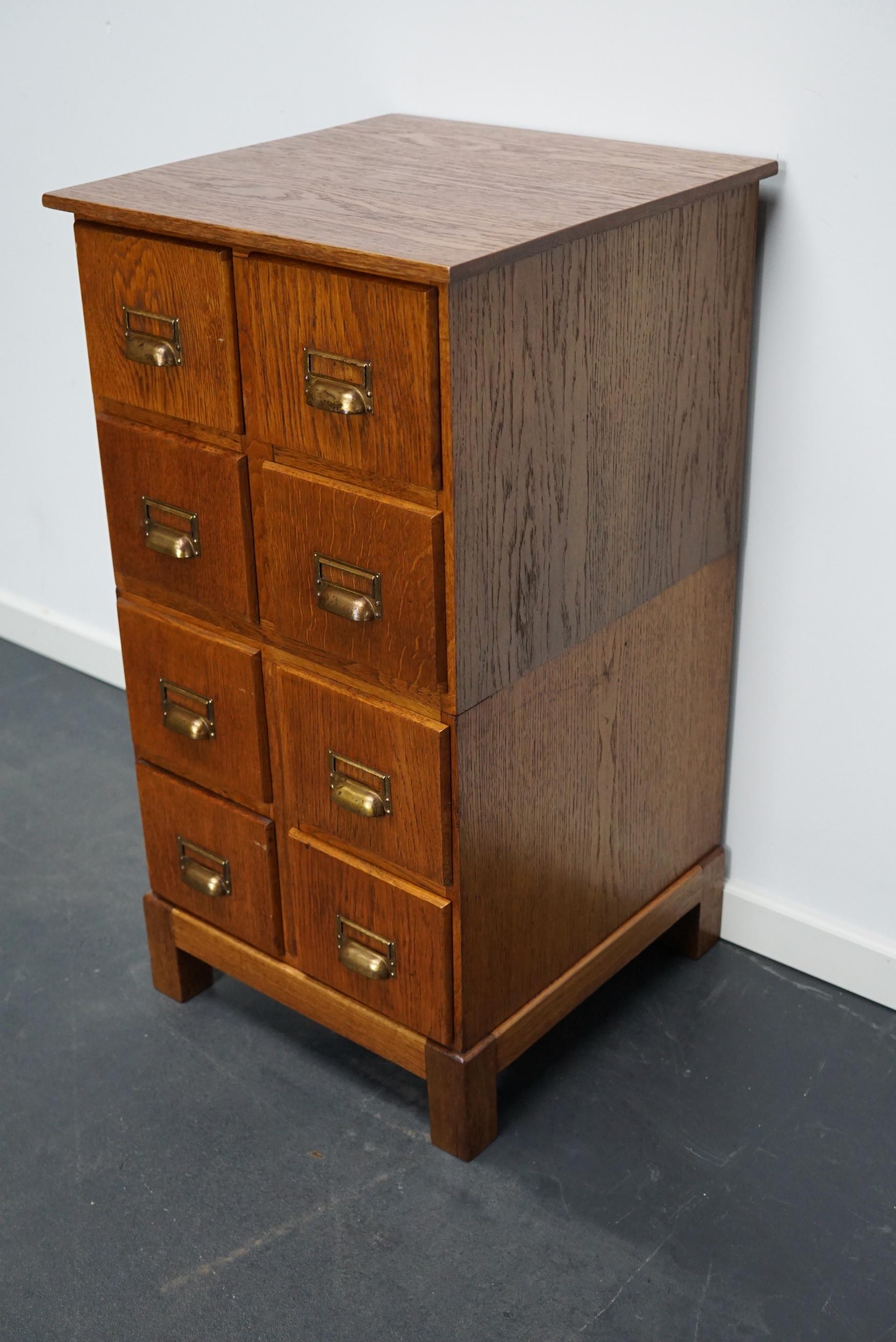 Vintage German Oak Apothecary Cabinet, 1940s For Sale 10