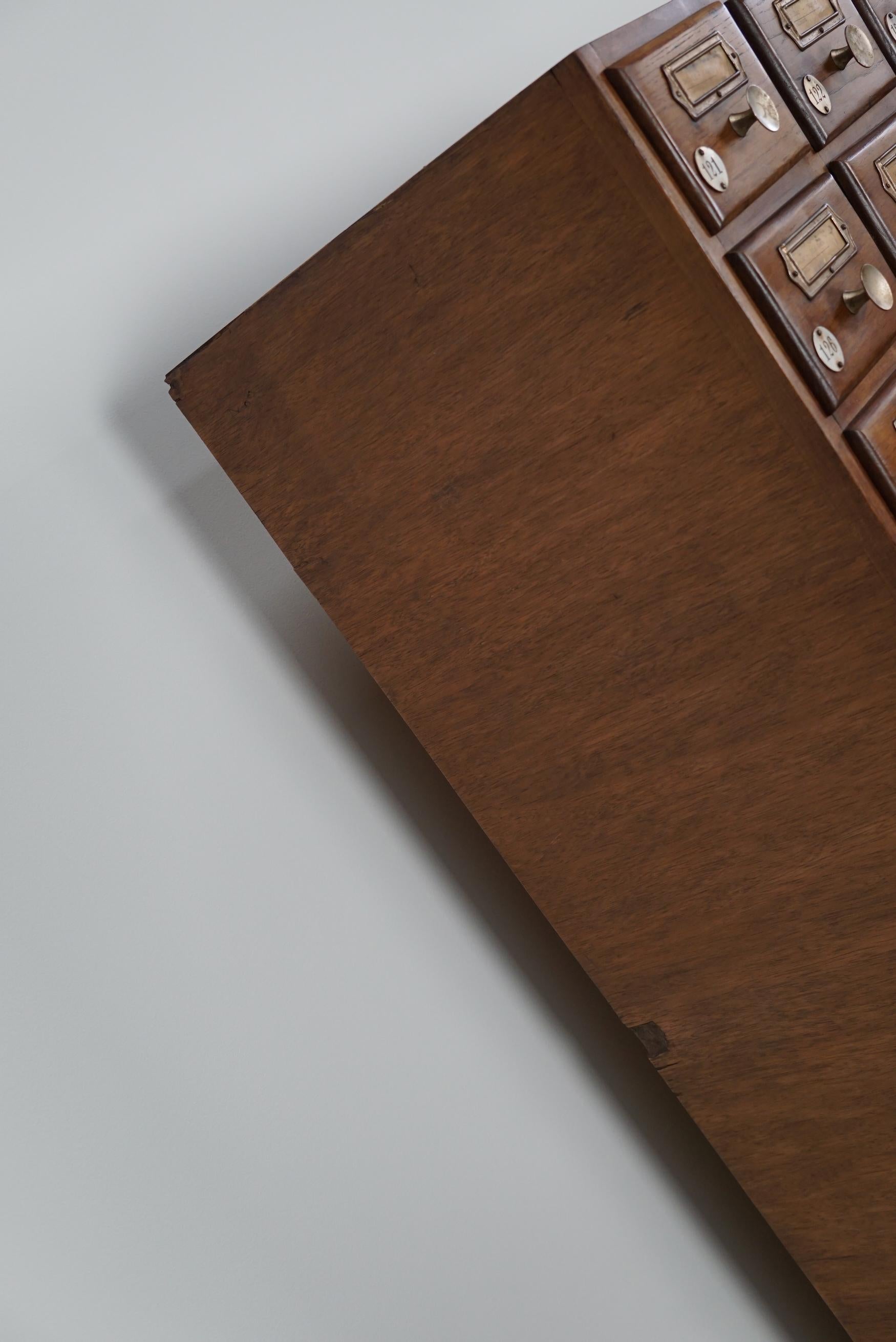 Vintage German Oak Apothecary / Savings Cabinet Cabinet, 1950s en vente 13