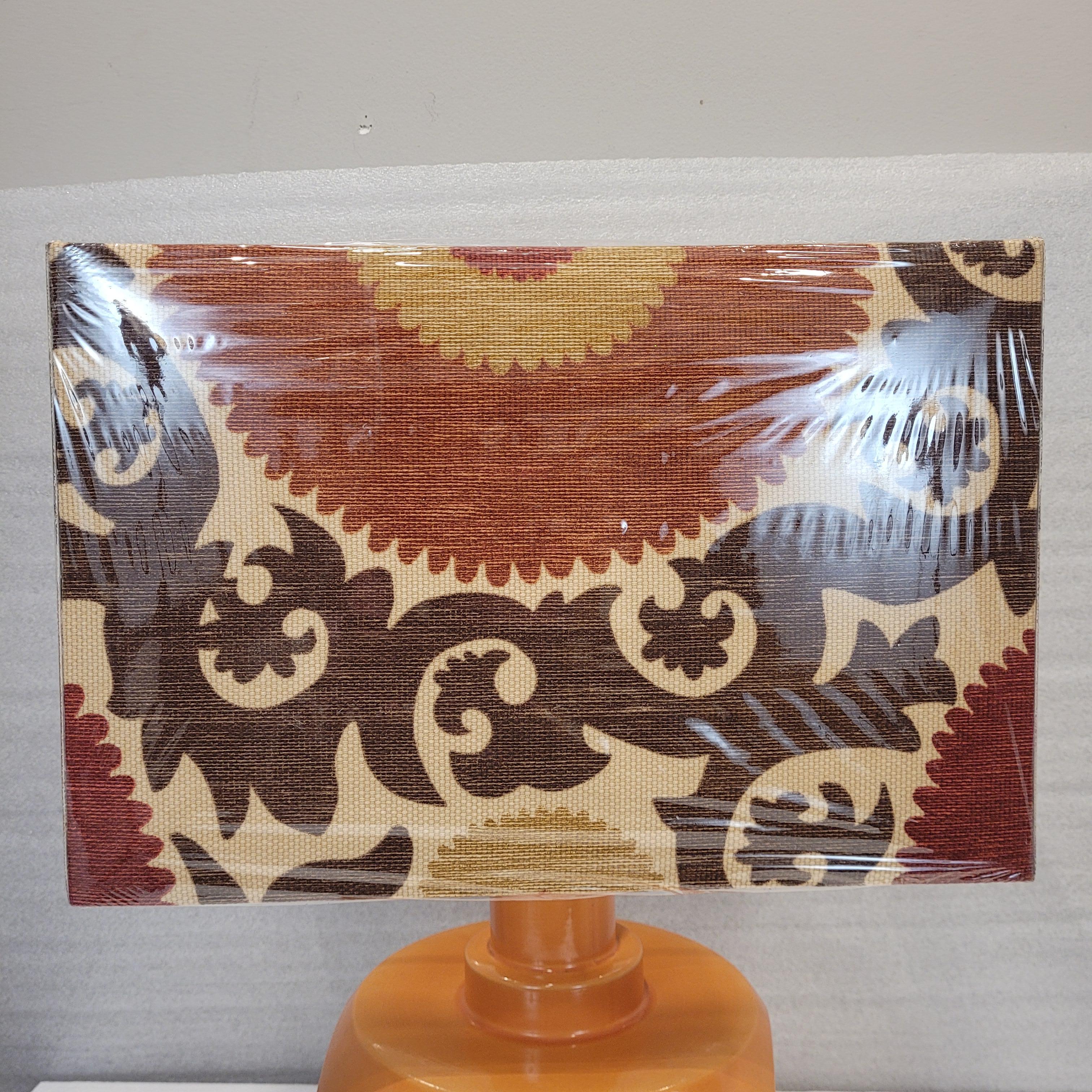 Lampe de table ou auxiliaire allemande vintage en céramique orange en vente 4