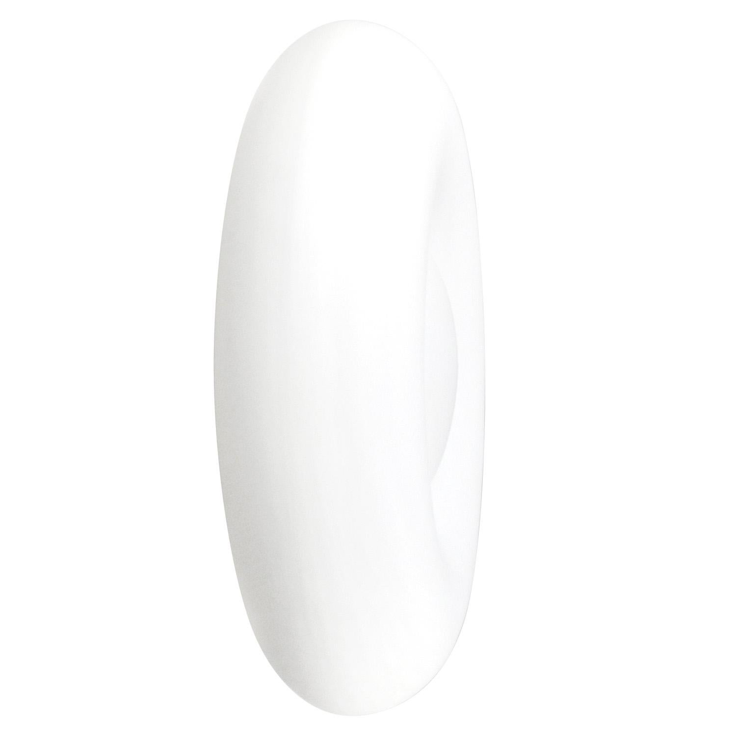 Vintage By Oval White Opaline Glass Flush Mount Lamps Sconces Wall Lamps In condizioni buone in vendita a Amsterdam, NL