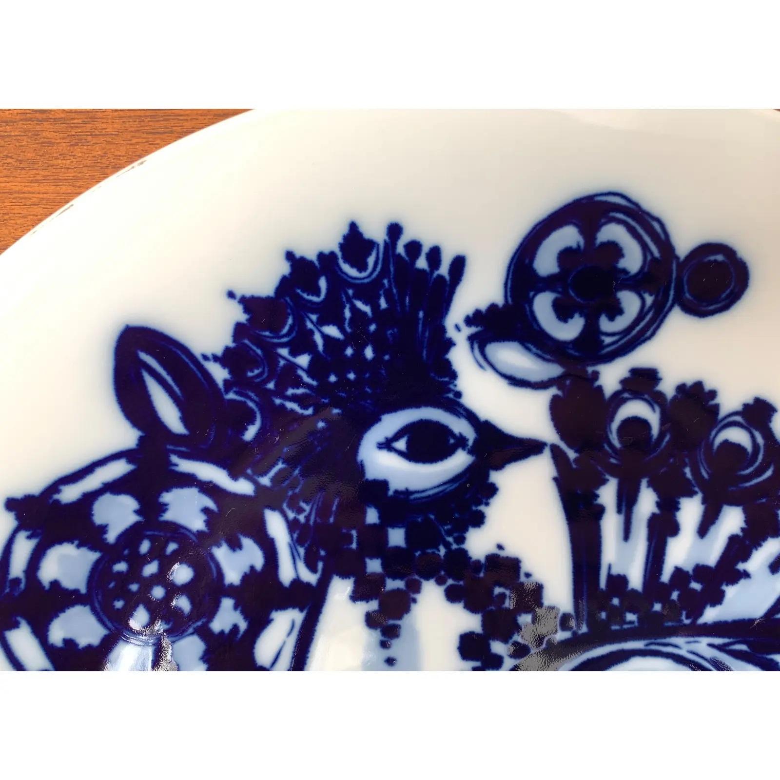 Deutscher Pfau Wandteller von Bjørn Wiinblad für Rosenthal, 1970er Jahre im Angebot 7
