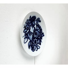 Vintage German Peacock Wall Plate Plaque by Bjørn Wiinblad for Rosenthal, 1970s