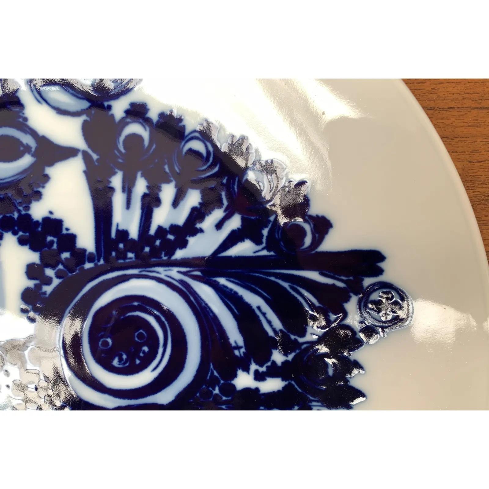 Deutscher Pfau Wandteller von Bjørn Wiinblad für Rosenthal, 1970er Jahre im Angebot 2