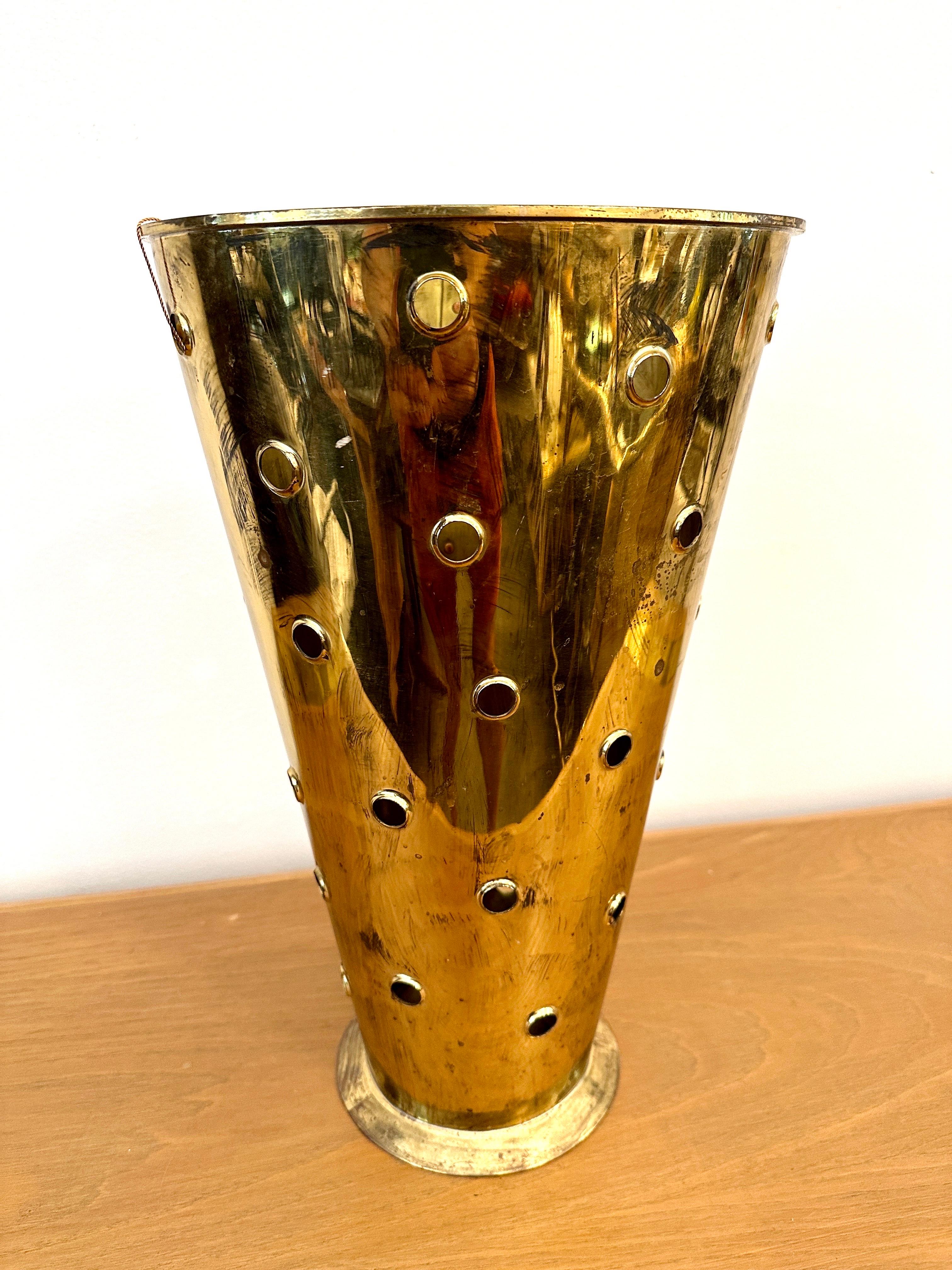 portaombrelli in ottone vintage