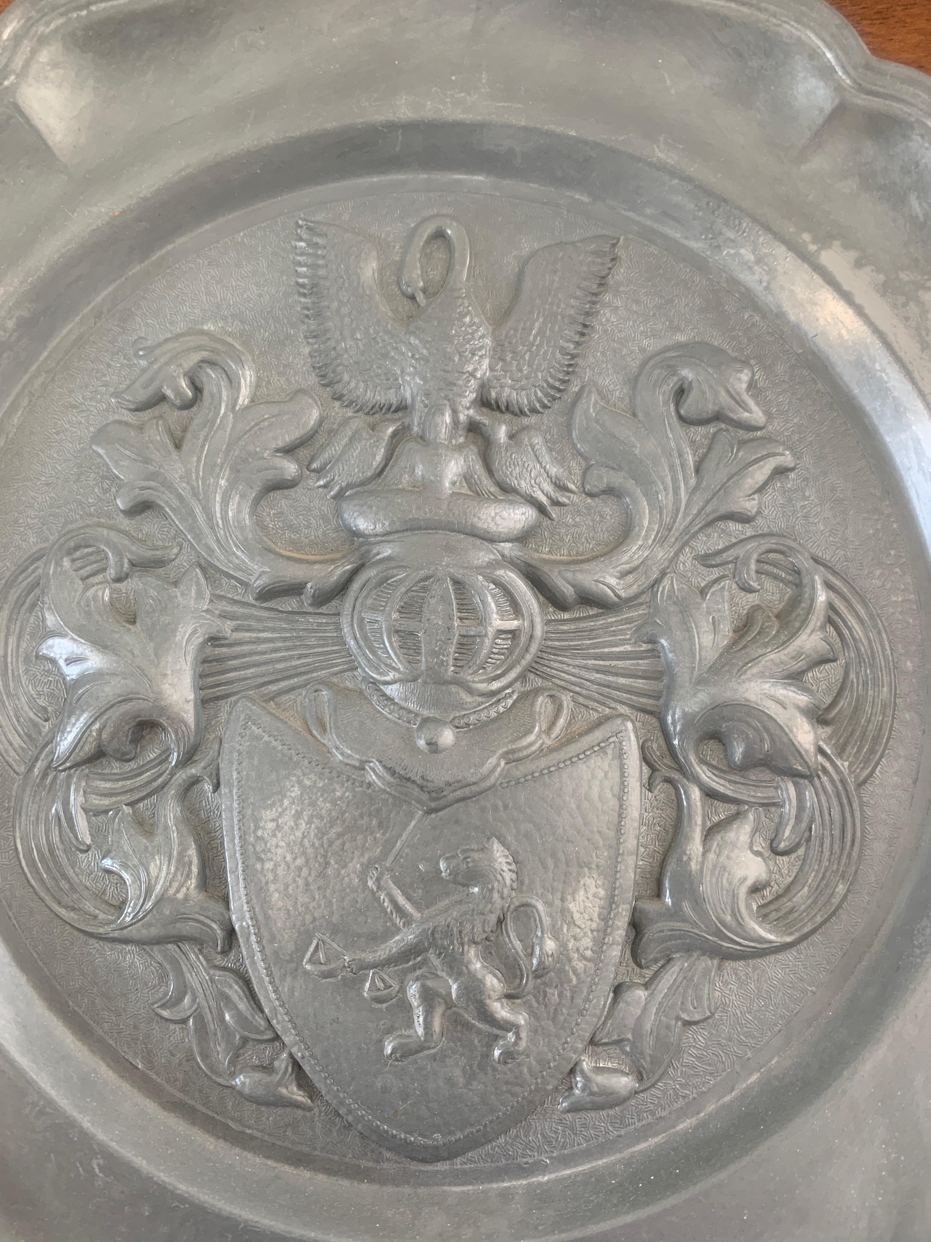 pewter decorative wall plates