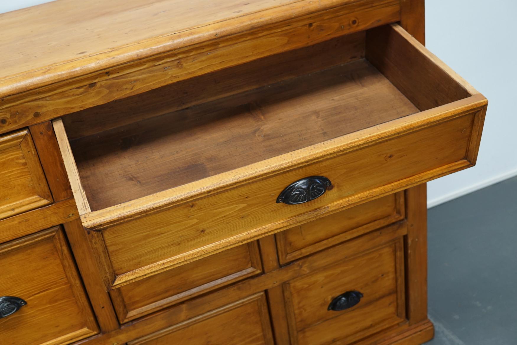 Vintage German Pine Apothecary Cabinet, 1930s 8