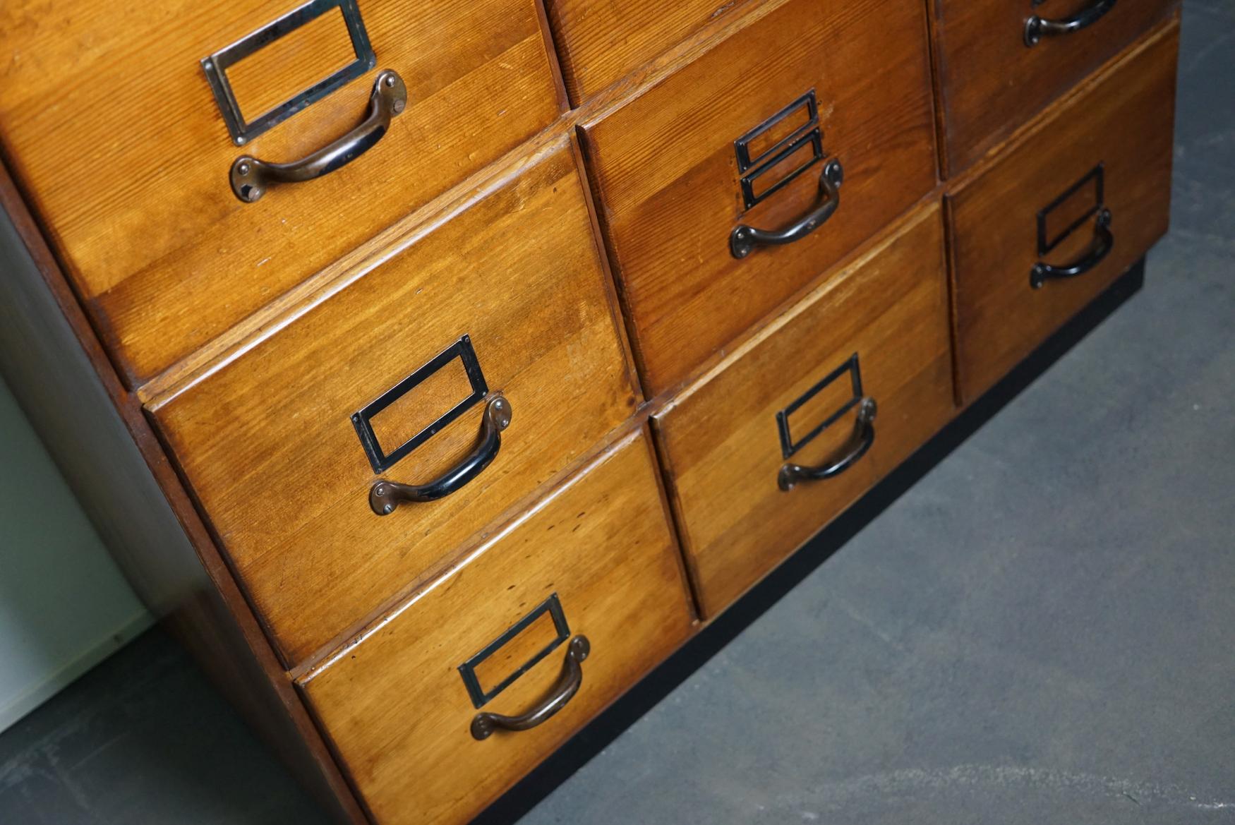 Vintage German Pine Apothecary Cabinet, 1950s 6