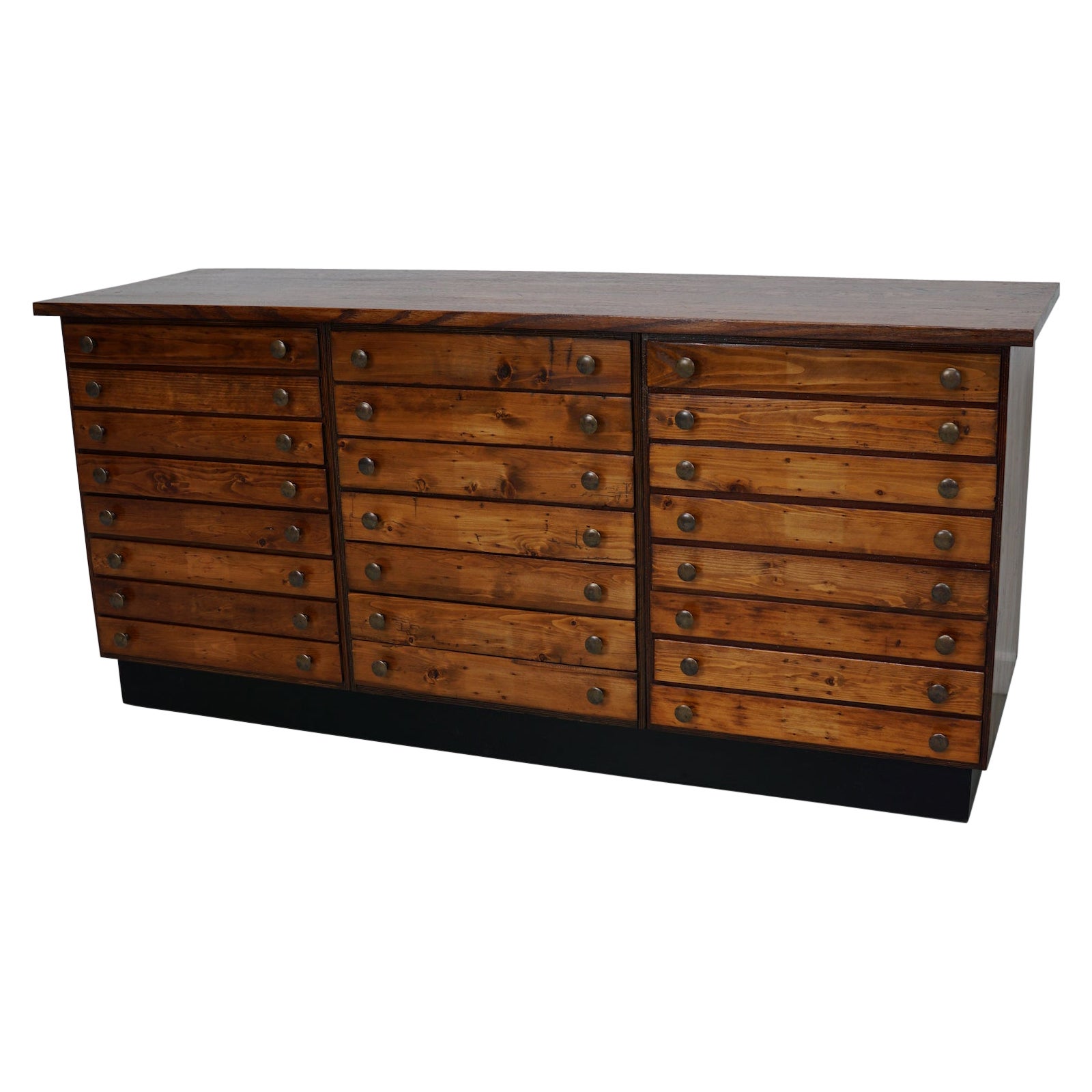 Deutscher Apothekerschrank aus Kiefer und Eiche, 1950er Jahre im Angebot