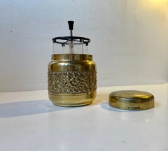 Vintage German Pop Up Brass Cigarette Dispenser by Erhard & Sohne, 1960s