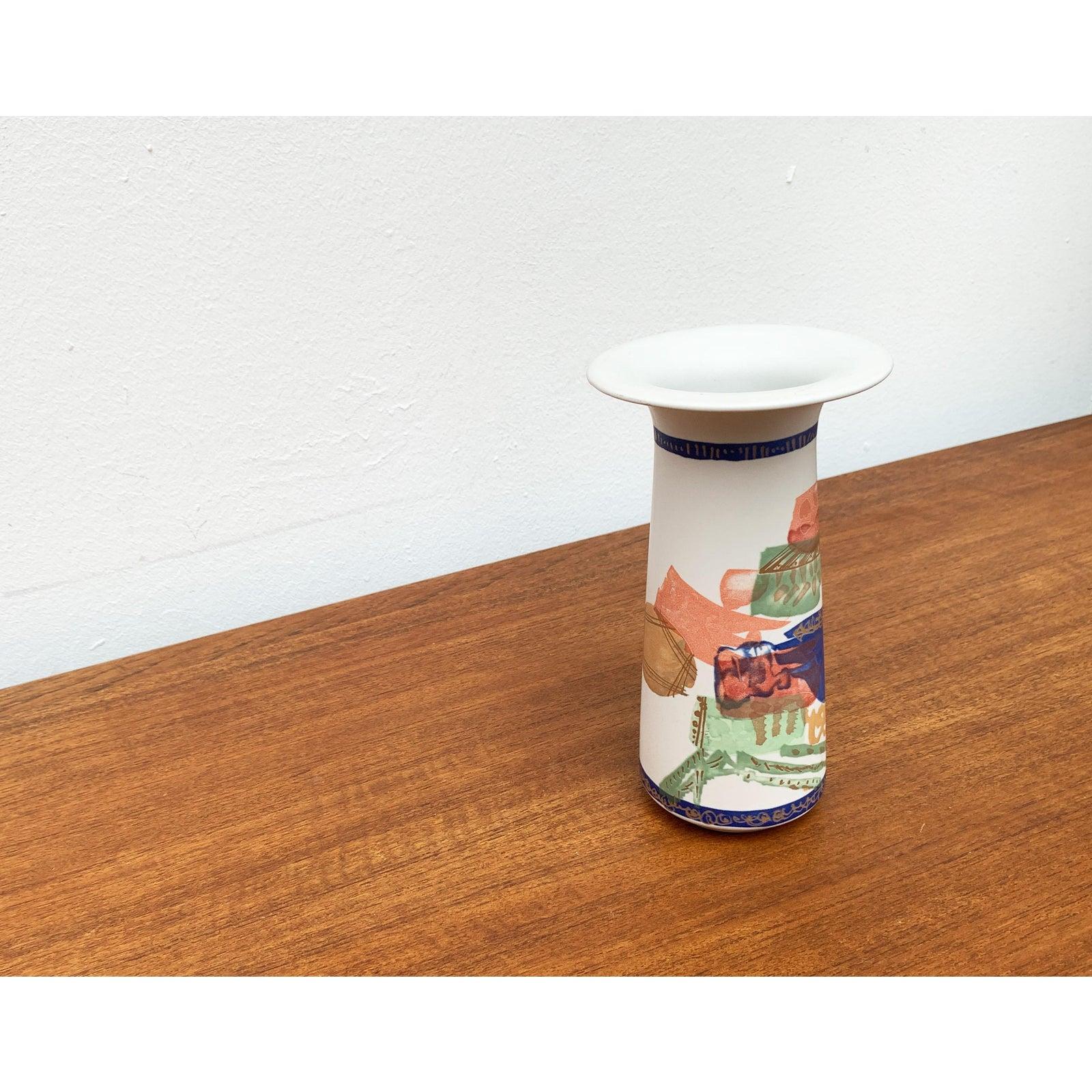 Postmoderno Vaso in ceramica d'epoca tedesco postmoderno della serie Alta Mira di Gilbert Portanier in vendita