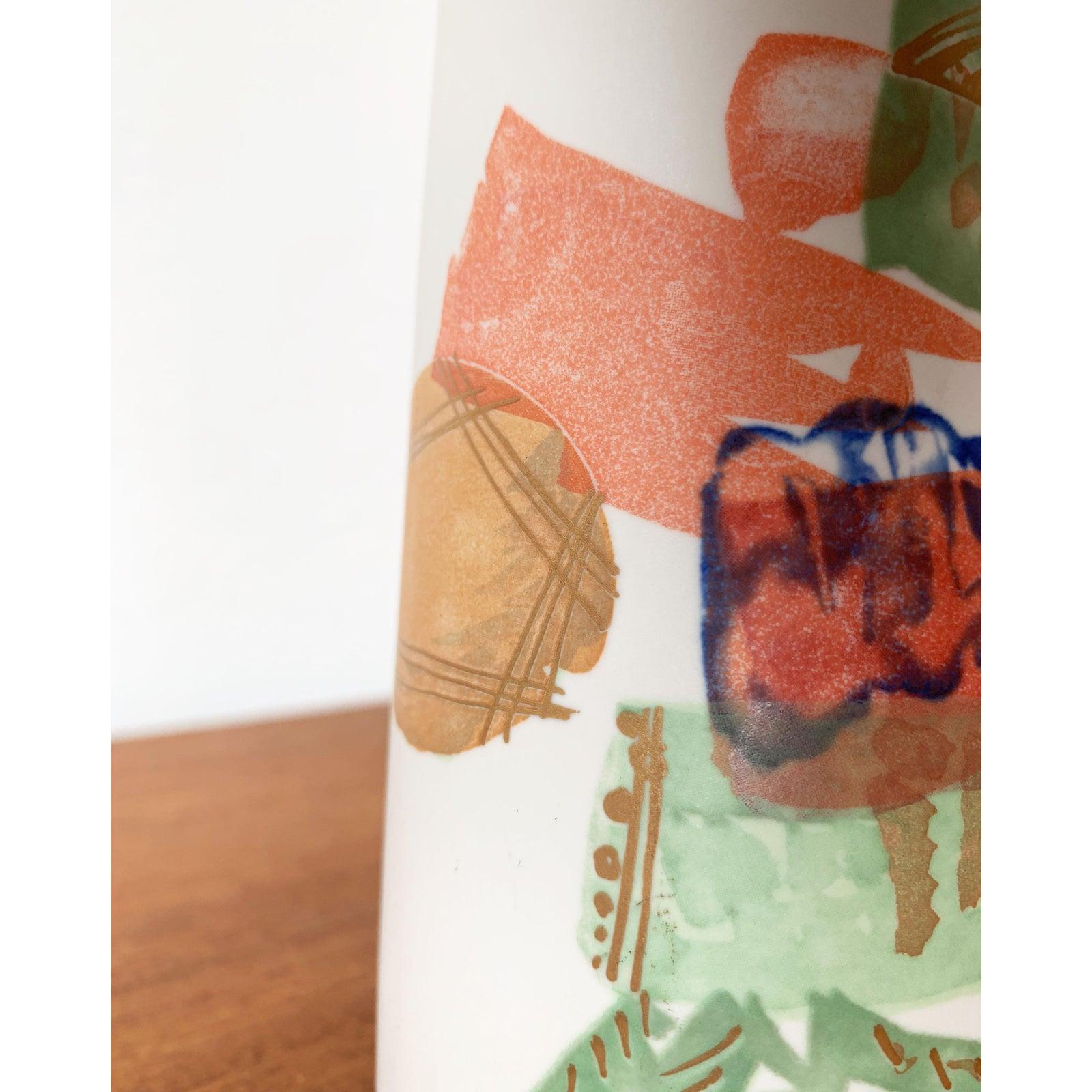Tedesco Vaso in ceramica d'epoca tedesco postmoderno della serie Alta Mira di Gilbert Portanier in vendita