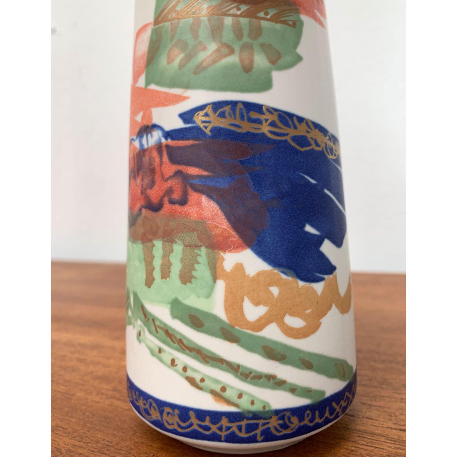 Vaso in ceramica d'epoca tedesco postmoderno della serie Alta Mira di Gilbert Portanier In condizioni ottime in vendita a Hamburg, DE