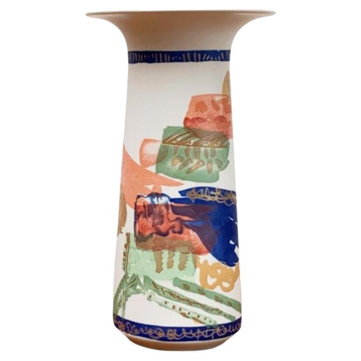 Vintage German Postmodern Alta Mira Series Ceramic Vase by Gilbert Portanier