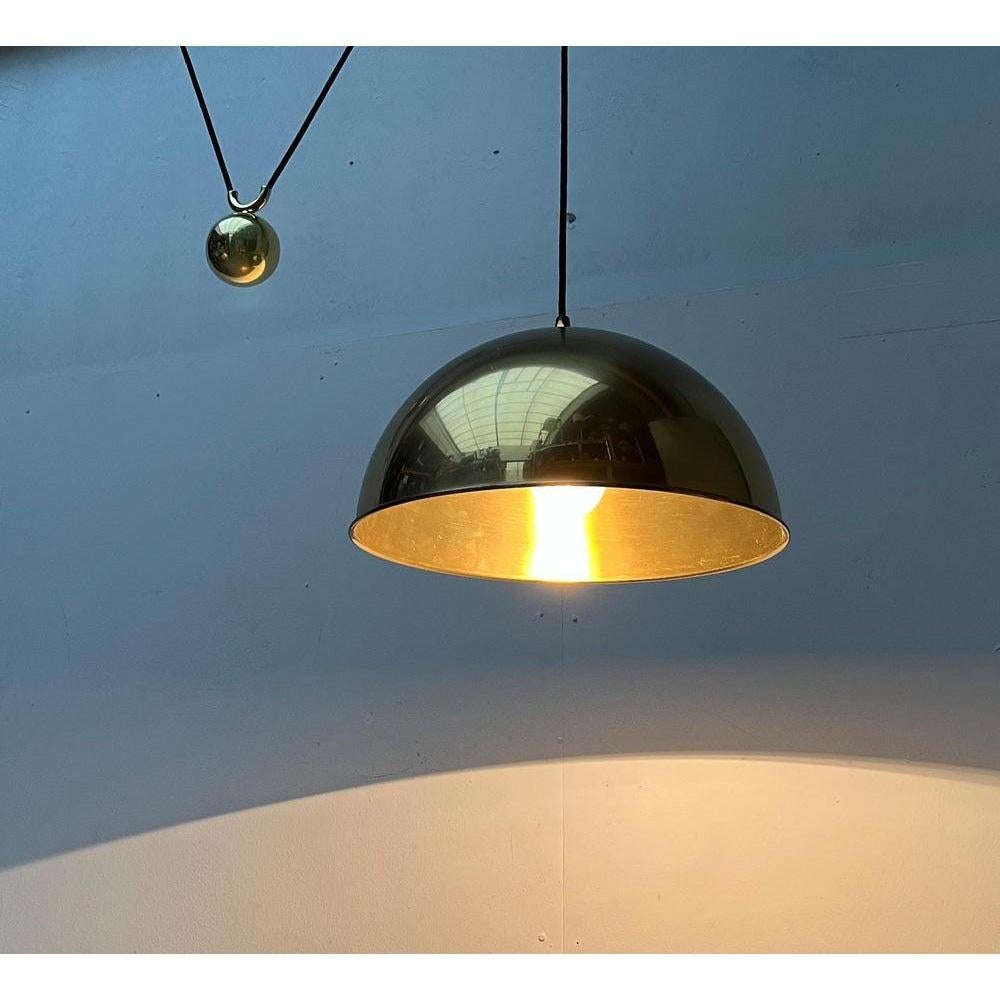 Vintage German Postmodern Brass Model Duos Counterweight Pendant Light, 1980s For Sale 2