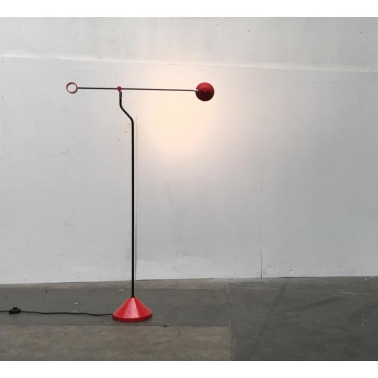 Vintage German Postmodern Floor Lamp from Honsel, 1980s For Sale 4