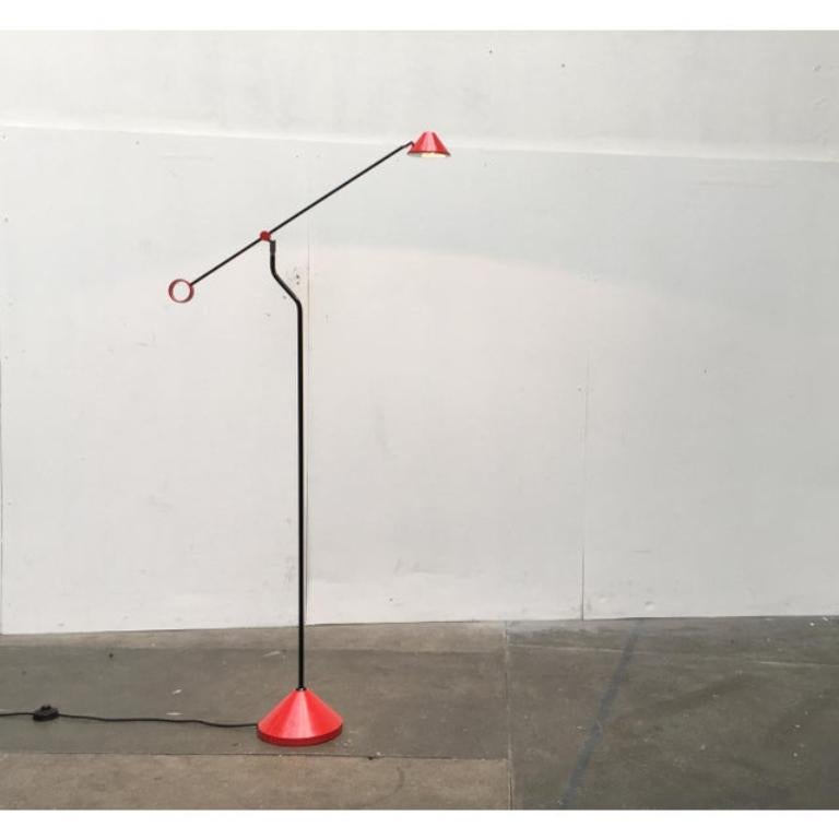 Vintage German Postmodern Floor Lamp from Honsel, 1980s For Sale 1