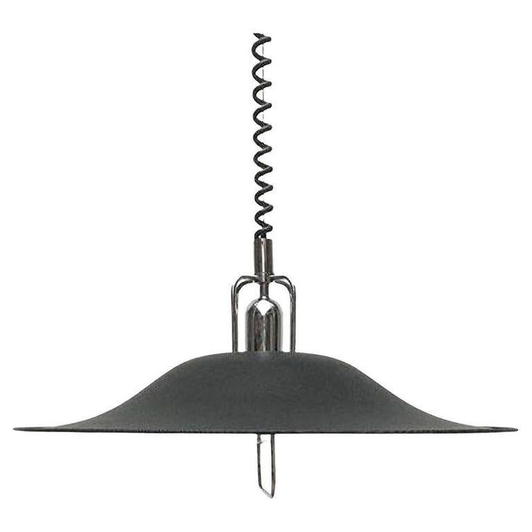 Vintage German Postmodern Metal Pendant Lamp from Cosack For Sale