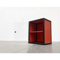 Vintage German Postmodern Profilsystem Collection Container with Glass Door, 80s