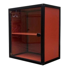 Vintage German Postmodern Profilsystem Collection Container with Glass Door, 80s