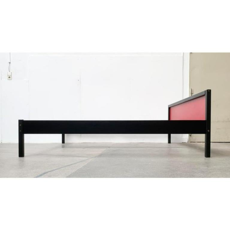 Plastic Vintage German Postmodern Profilsystem Double Bed by Elmar Flötotto for Flötotto For Sale