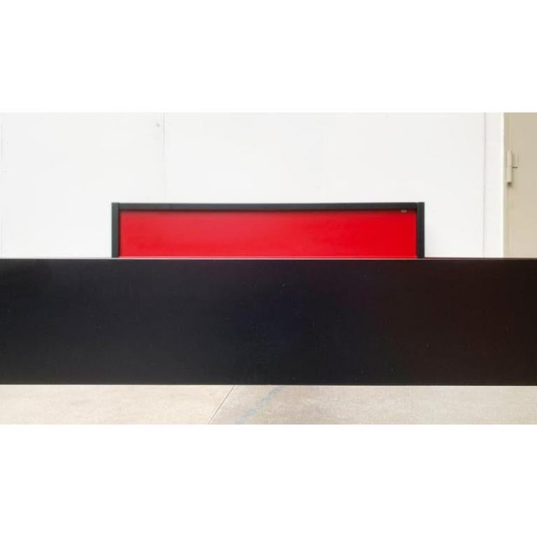 Vintage German Postmodern Profilsystem Double Bed by Elmar Flötotto for Flötotto For Sale 3