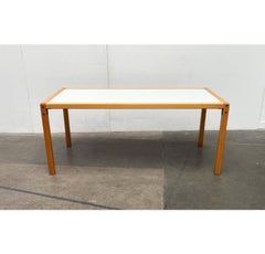 Tavolo da scrivania o da pranzo postmoderno tedesco della serie Profilsystem, vintage, anni '70