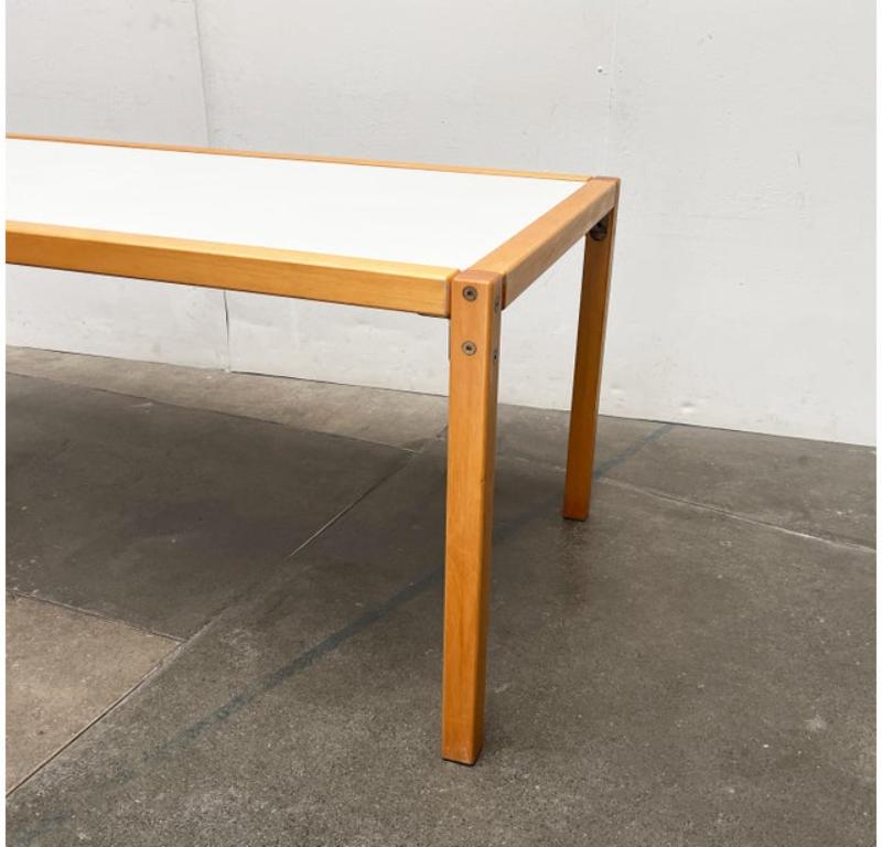 Metal Vintage German Postmodern Profilsystem Series Desk or Dining Table, 1970s For Sale