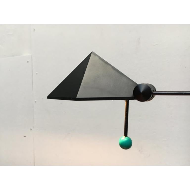 Lámpara de mesa postmoderna alemana vintage de Lungean + Pellmann, años 80 siglo XX en venta