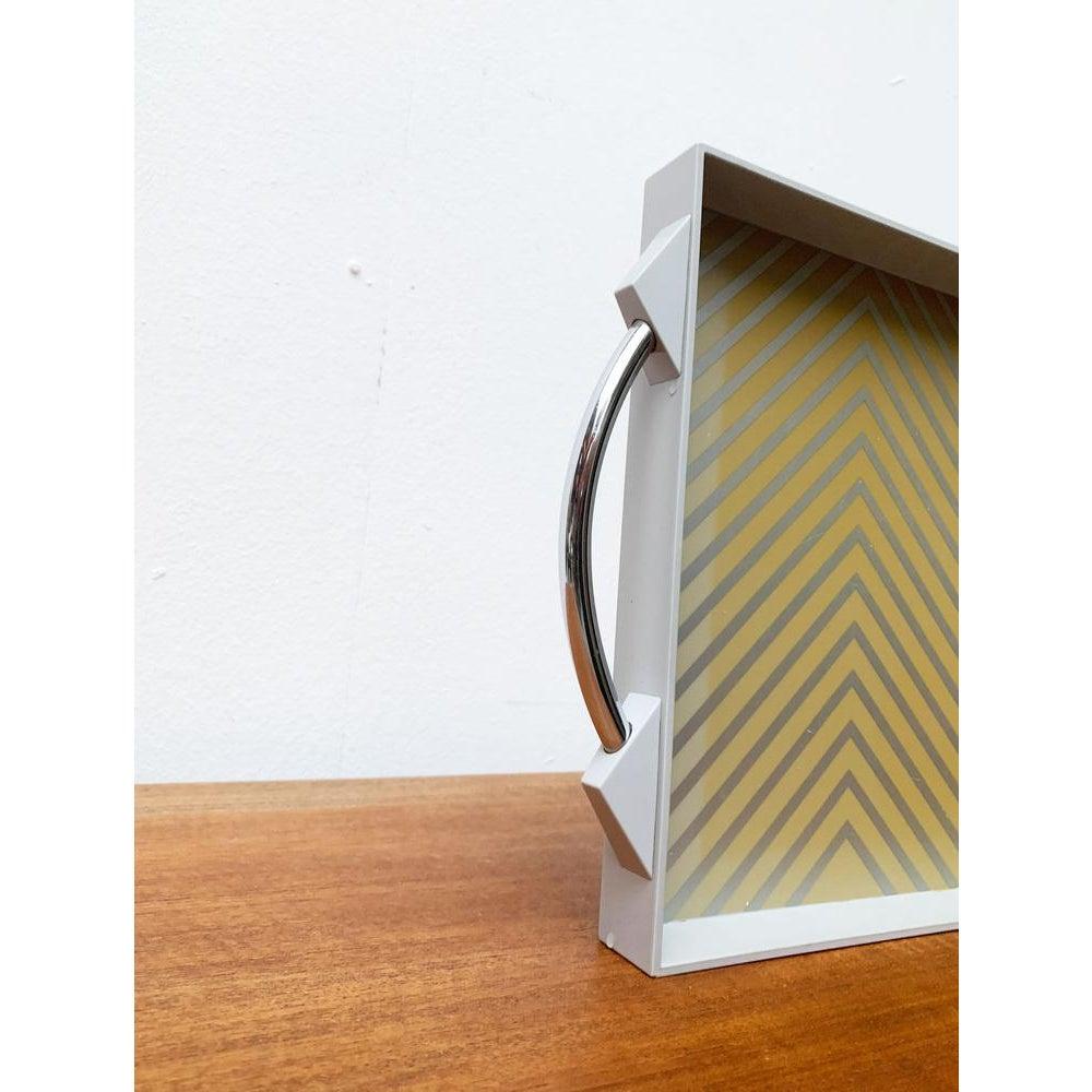 Bandeja postmoderna alemana vintage de Matteo Thun para WMF, años 80 en venta 3