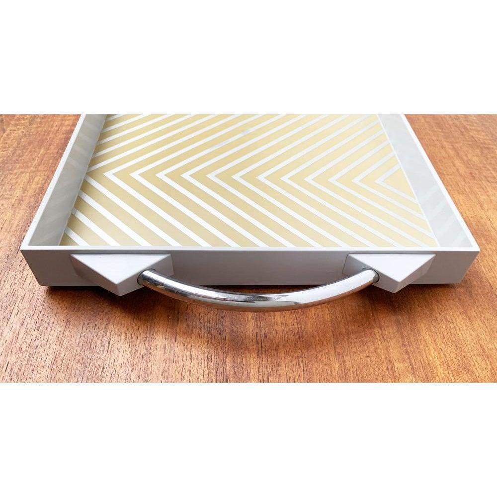 Bandeja postmoderna alemana vintage de Matteo Thun para WMF, años 80 Posmoderno en venta