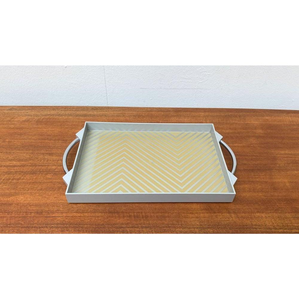 Bandeja postmoderna alemana vintage de Matteo Thun para WMF, años 80 Metal en venta