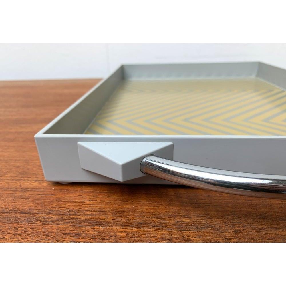 Bandeja postmoderna alemana vintage de Matteo Thun para WMF, años 80 en venta 2