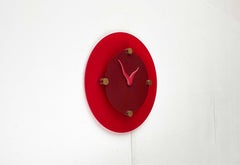 Vintage German Postmodern Wall Clock by Lehn and Diehl for Koziol, 1990s