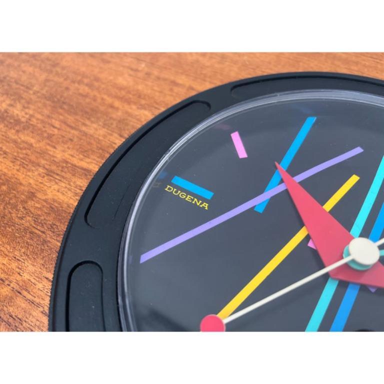 Horloge murale postmoderne allemande de Dugena, années 1980 en vente 5