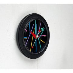 Orologio da parete tedesco postmoderno vintage di Dugena, anni '80