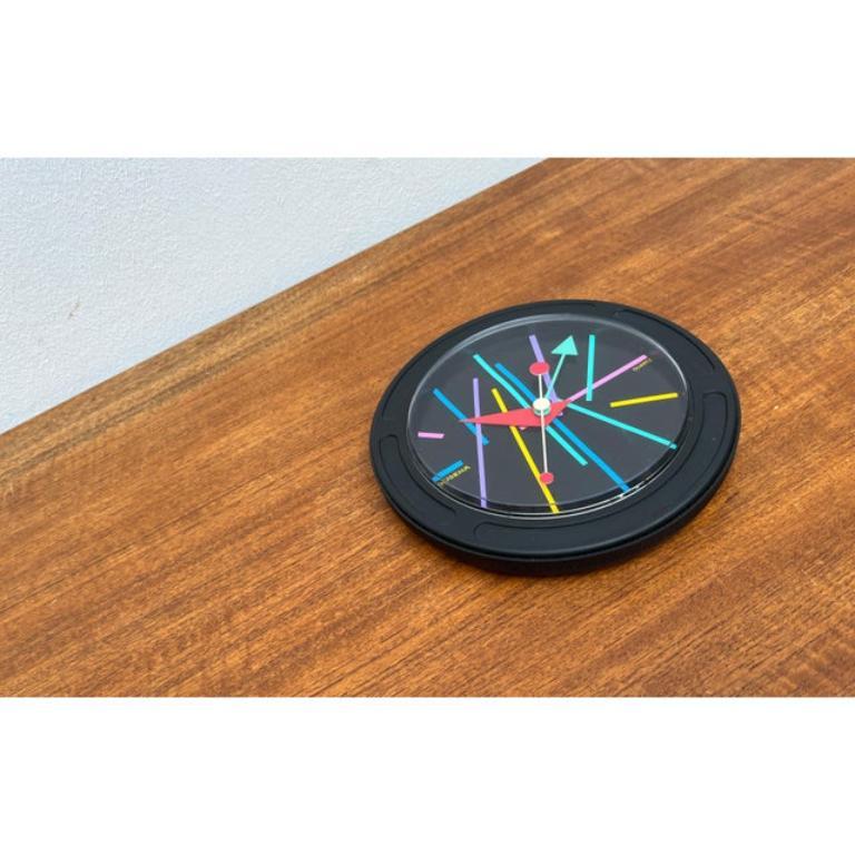 Allemand Horloge murale postmoderne allemande de Dugena, années 1980 en vente