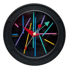 Reloj de pared postmoderno alemán vintage de Dugena, años 80