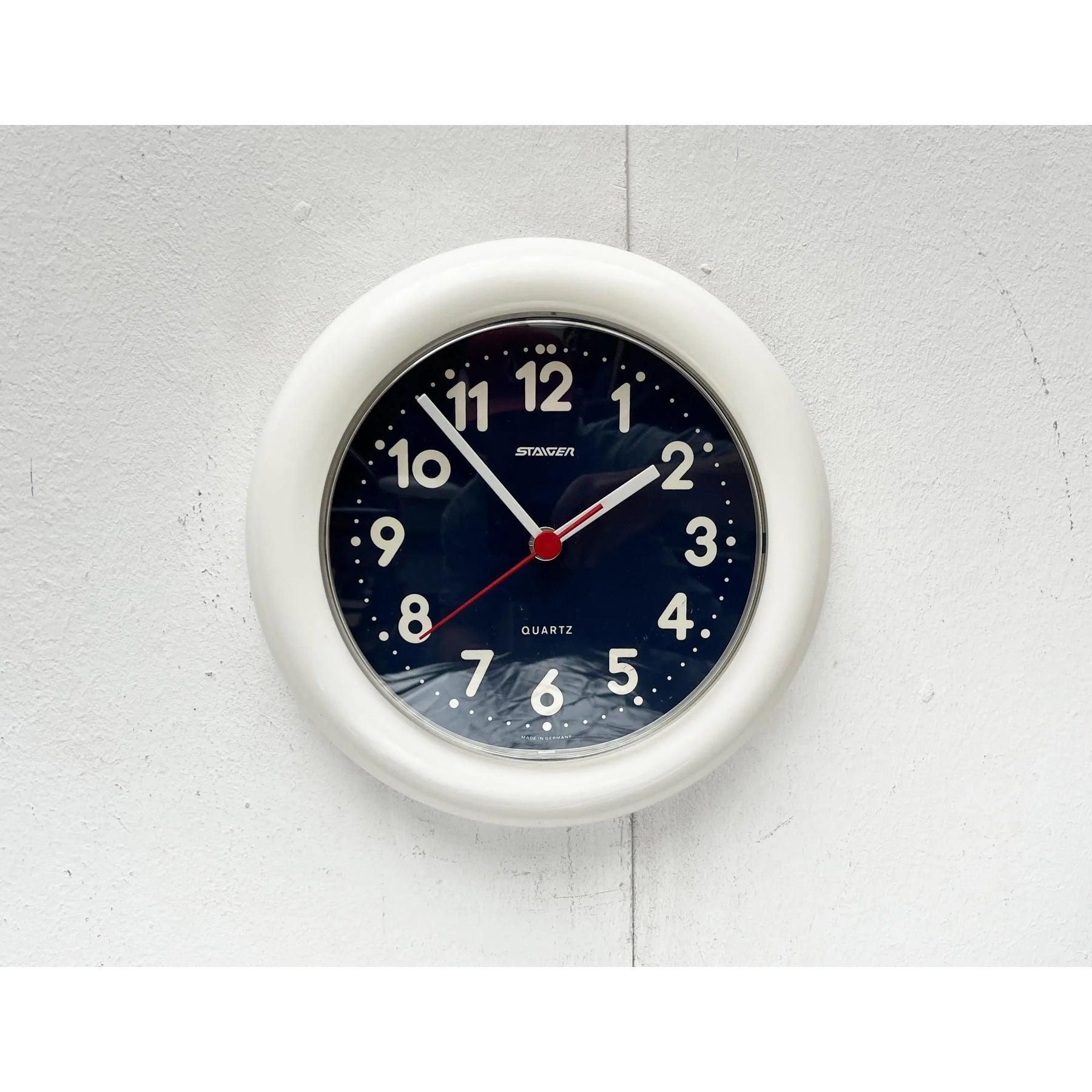 Horloge murale postmoderne allemande de Staiger, années 1980 en vente 5