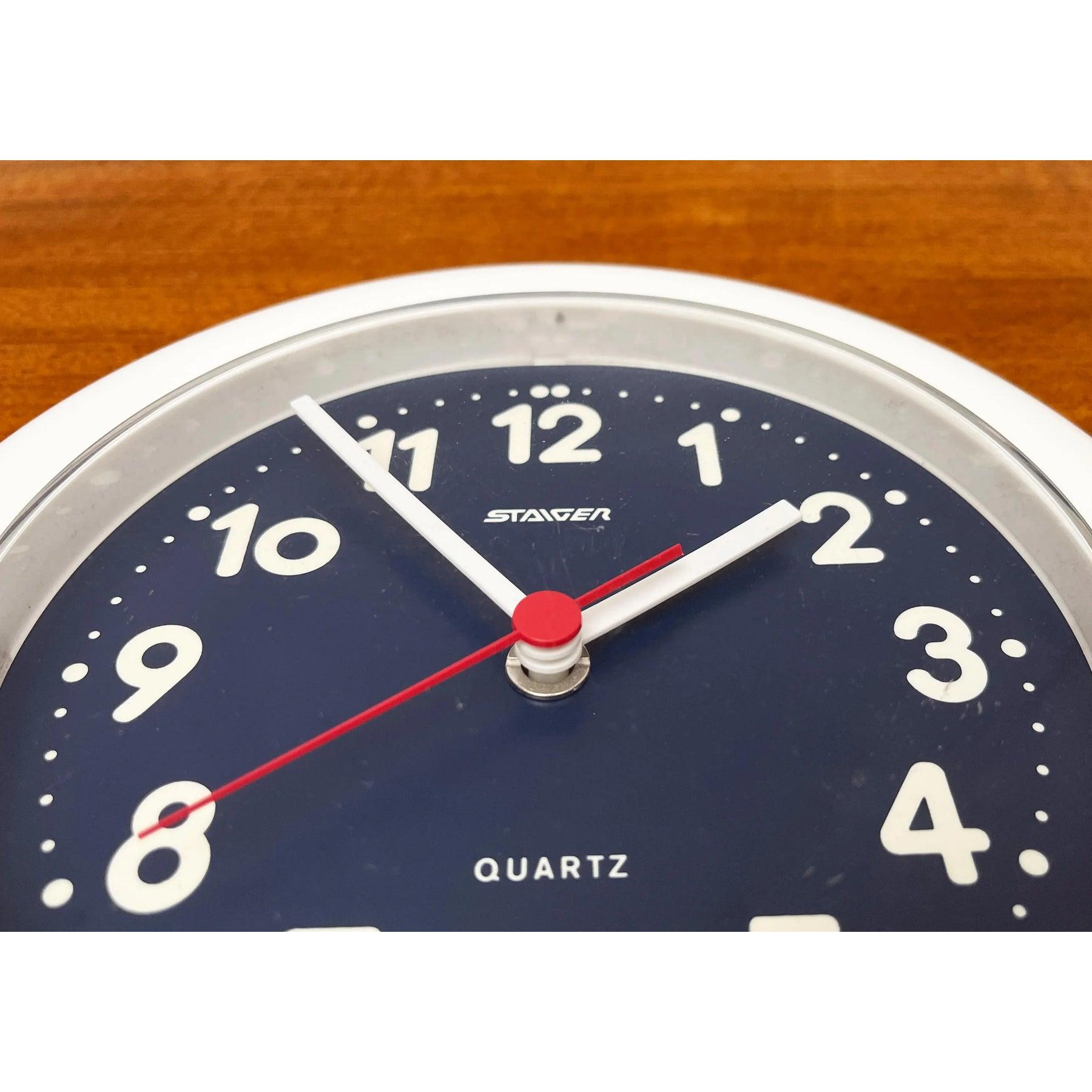 Horloge murale postmoderne allemande de Staiger, années 1980 en vente 2