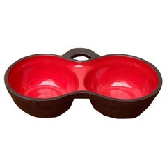 Bol en poterie allemande Wormser Terra-Sigillata, 1970