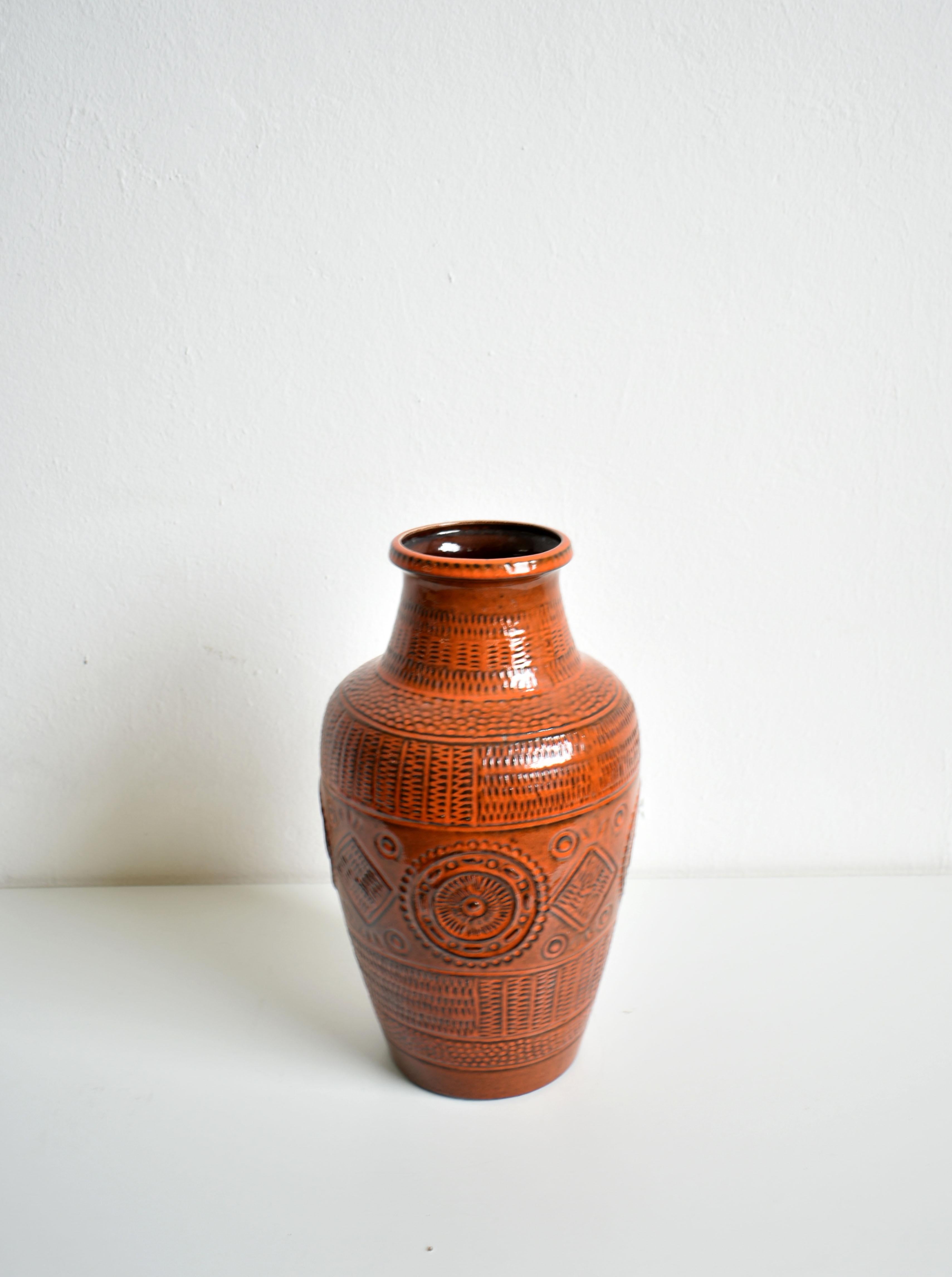 Mid-Century Modern Vintage German Pottery Mid Century Bay Ceramic Vase ‚Contura‘, 1960s